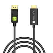 Techly ICOC DSP-H12-020 videokabeladapter 2 m DisplayPort HDMI Svart