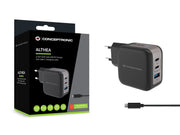Conceptronic ALTHEA17B mobilladdare Universal Svart AC Snabb laddning inomhus