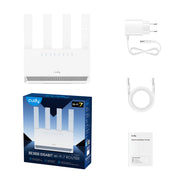 Cudy WR3600E trådlös router Gigabit Ethernet Dual-band (2,4 GHz / 5 GHz) Vit