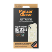 PanzerGlass HardCase Transparent w. White MagSafe & D3O iPhone 15 Plus