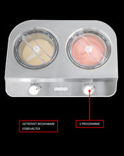 Unold Doppio Glassmaskin med kompressor 2,4 l 250 W Satinstål