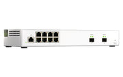 QNAP QSW-M2108-2S nätverksswitchar hanterad L2 2.5G Ethernet (100/1000/2500) Grå
