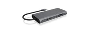 ICY BOX IB-DK4050-CPD Kabel USB 3.2 Gen 1 (3.1 Gen 1) Type-C Antracit