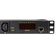 LogiLink PDU8P01 grenuttag 8 AC-utgångar 1U Svart