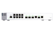 QNAP QSW-M408-2C nätverksswitchar hanterad L2 10G Ethernet (100/1000/10000) Vit