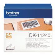 Brother DK-11240 utskriftsbara etiketter Vit