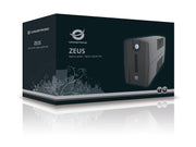 Conceptronic ZEUS01ES strömskydd (UPS) Linjeinteraktiv 0,65 kVA 360 W 2 AC-utgångar