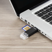 Hama Basic kortläsare USB 2.0/Micro-USB Svart