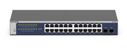NETGEAR GS724T hanterad L2+/L3 Gigabit Ethernet (10/100/1000) 1U Blå