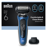 Braun Series 6 62-B1200S Folierakapparat Trimmer Blå