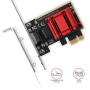 Axagon PCEE-G25 nätverkskort Intern Ethernet 2500 Mbit/s