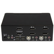 StarTech.com DisplayPort KVM-switch med 2 portar för dubbla skärmar