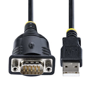 StarTech.com 1P3FP-USB-SERIAL kabelomvandlare (hane/hona) DB-9 USB Type-A Svart