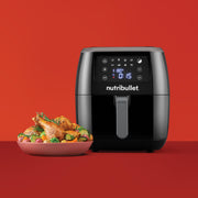 NutriBullet XXL Digital Air Fryer Single 7 l Fristående 1800 W Varmluftsfritös Svart