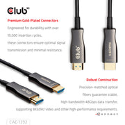 CLUB3D CAC-1392 HDMI-kabel 30 m HDMI Typ A (standard) Svart