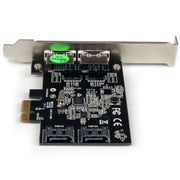 StarTech.com PCI Express SATA 6 Gbps eSATA-kontrollerkort med 2 portar