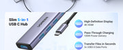 Ugreen 15596 dockningsstationer för bärbara datorer Kabel USB 3.2 Gen 1 (3.1 Gen 1)