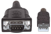 Manhattan 151849 seriella kablar Svart 1,8 m USB Serial/COM/RS232/DB9