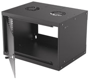 Intellinet 714143 rack 6U Väggmonterad rack Svart