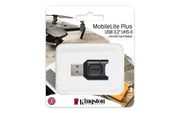 Kingston Technology MobileLite Plus kortläsare USB 3.2 Gen 1 (3.1 Gen 1) Type-A Svart