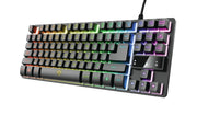 Trust GXT 794 tangentbord Mus inkluderad Spela USB QWERTZ tyska Svart