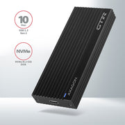Axagon EEM2-GTR Hölje för lagringsenheter SSD-inkapsling Svart M.2
