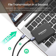 Ugreen 70429 USB-kablar 1 m USB C 0,48 Gbit/s 100 W Svart