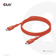 CLUB3D CAC-1511 USB-kablar USB 2.0 1 m USB C 0,48 Gbit/s 240 W Orange