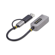 StarTech.com 2,5 GbE USB-C till Ethernet-adapter med USB-A-konverterare - 1x1G