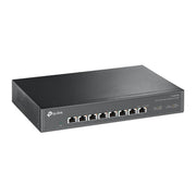 TP-Link TL-SX1008 nätverksswitchar Ohanterad 10G Ethernet (100/1000/10000) 1U Svart