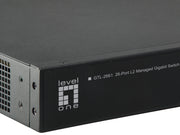 LevelOne GTL-2661 nätverksswitchar hanterad L2 Gigabit Ethernet (10/100/1000) Svart