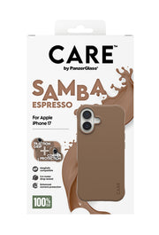 PanzerGlass CARE by Samba Case Espresso w. MagSafe iPhone 17