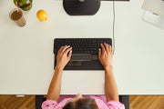 Contour Design SliderMouse Pro Slim handledsstöd i veganskt läder kabelansluten