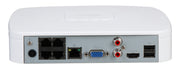 Dahua Technology Lite NVR2104-P-4KS3 nätverksvideobandspelare (NVR) Vit