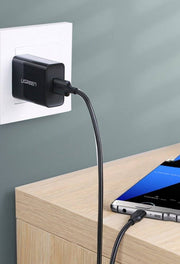 Ugreen 20882 USB-kablar USB 3.2 Gen 1 (3.1 Gen 1) 1 m USB A USB C 15 W Svart