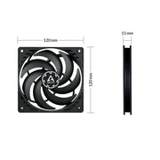 ARCTIC P12 Slim PWM PST Datorväska Fan