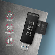 Axagon CRE-S2N kortläsare USB 3.2 Gen 1 (3.1 Gen 1) Type-A Svart