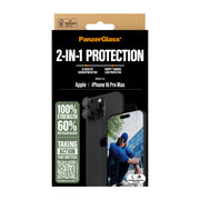 PanzerGlass 2-in-1 Bundle iPhone 16 Pro Max Genomskinligt skärmskydd Apple