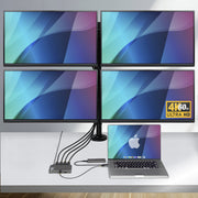 StarTech.com QUAD-USB-DP-ADAPT dockningsstationer för bärbara datorer Kabel USB 3.2