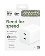 PanzerGlass empower by Turbo 45W Charger incl. 2 x USB-C