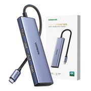 Ugreen 20956A gränssnittshubbar USB Type-C 5000 Mbit/s Silver