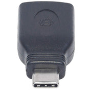 Manhattan 354646 kabelomvandlare (hane/hona) USB C USB A Svart