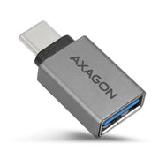 Axagon RUCM-AFA kabelomvandlare (hane/hona) USB type C USB type A Metallisk
