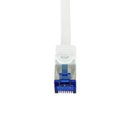 LogiLink C6A021S nätverkskablar Vit 0,5 m Cat6a S/FTP (S-STP)