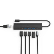 Hama 00200144 gränssnittshubbar USB 3.2 Gen 1 (3.1 Gen 1) Type-C 5000 Mbit/s Svart