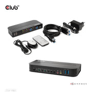 CLUB3D CSV-1382 KVM-switchar Svart