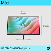 HP E-Series E27k G5 4K USB-C skärm