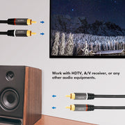 LogiLink CA1202 ljudkabel 1 m 2 x RCA Svart