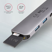 Axagon HMC-5 dockningsstationer för bärbara datorer Kabel USB 3.2 Gen 1 (3.1 Gen 1)