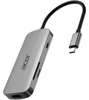 Acer 7in1 Type C Dongle Kabel USB 3.2 Gen 1 (3.1 Gen 1) Type-C Silver
